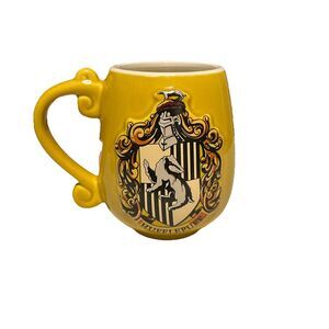 Harry Potter Hufflepuff House Crest Yellow Mug Coffee Tea